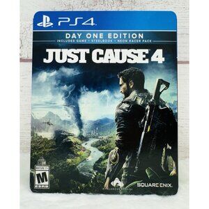 Just Cause 4 (Sony PS4, PlayStation 4, 2018) SteelBook ONLY - NO DISC - USED